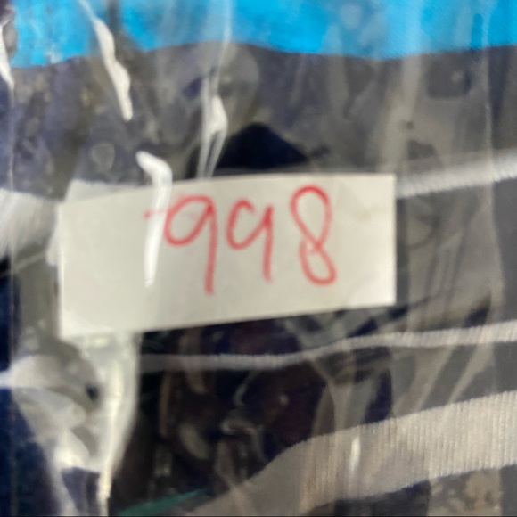 A.n.a. Blue geometric midi skirt size medium - Picture 8 of 8